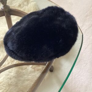 Faux Fur Beret Hat